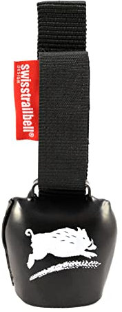 Das Original!! swisstrailbell® BlackForest Edition Deep Black: Be Wild, Trailbell, Fahrradglocke, Bear Bell