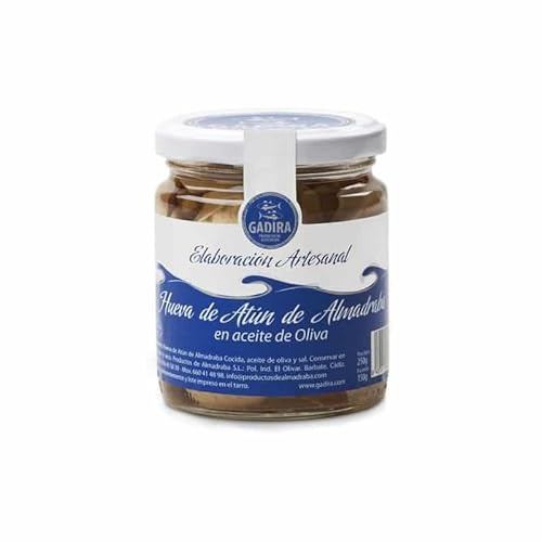 Tarro hueva de atún rojo de almadraba en aceite de oliva. Gadira 250g