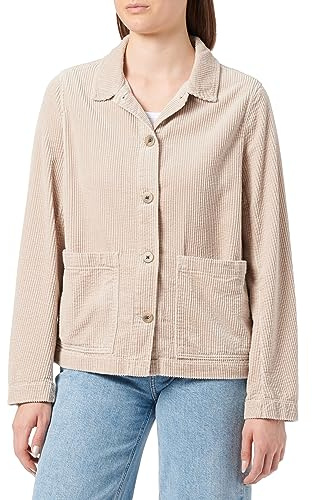 camel active Damen Breitcord Worker Jacket Beige, womenswear-36