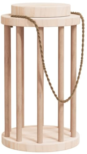 vidaXL Heuraufe für Kaninchen Ø15x25,5 cm Massivholz Tanne