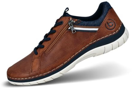 bugatti herr 321-ASQ01 halvskor med snörning, 43 EU, konjak, 43 EU