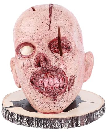Sunicon Porte-Couteau tête de Mort pour Cuisine, Support de Rangement pour Couteaux, tête de Mort Horrr, Support de Rangement pour Fruits de fête effrayante, décoration pour