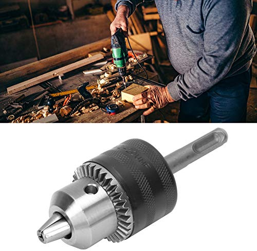 SDS Key Drill Chuck 1.5 to SDS Key Drill Chuck, 13mm 1/2 to 20UNF Type with Round Shank Adapter Electric Hammer Converter