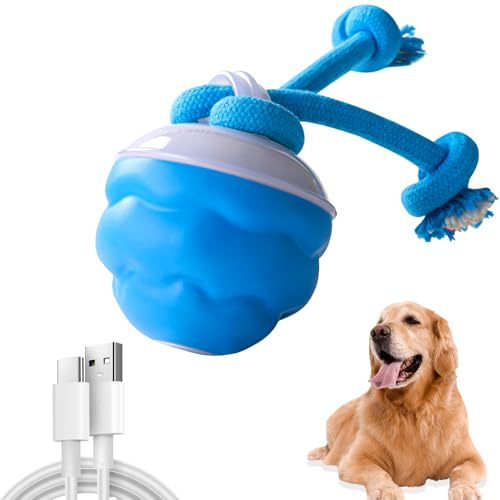 KOLGEIKJ Interaktives Hundespielzeug, Interaktiver Spielball für Hunde, Hundespielzeug Unzerstörbar, Elektrisch Hundespielzeug Ball mit Fernbedienung, 3 Spielmodi, Hundespielzeug Ball für Katzen