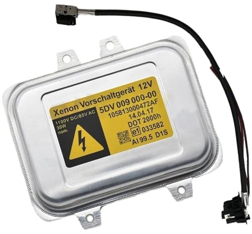 STOIFFFHH balasto Faro Compatible con Serie 5 para E60 E61 525 530 540 545 D1S H-ID Xenon balasto para Faro Control de luz por computadora 5DV009 000-00 5DV009000-00(5DV00900000-Yellow-wire)