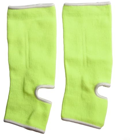 Bandages de cheville haute élasticité pour le sport, parfaits pour protéger vos pieds (vert fluo, taille M)