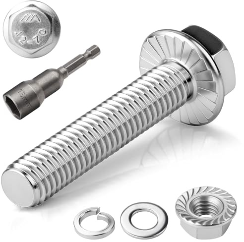 TXXATX 12 Stück M8x45 Sechskantschrauben m8 Schrauben Set Edelstahl A2 70