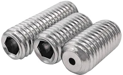 Hohlbohrung aus Edelstahl 304, Sechskant-Innensechskant-Flachgewindestift, Gewindestift ohne Kopf(50mm,1pc M14)