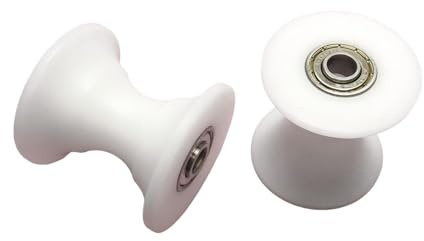 perfk 2 Ruedas con rodamiento para máquina de, Orificio de Montaje de 8 mm, Pieza de Repuesto para Equipos de Fitness de Funcionamiento Suave.