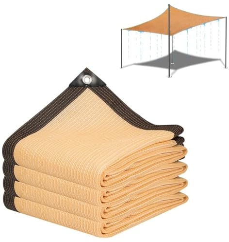 Red de sombra para jardín, lona de malla de protección solar para exteriores, cubierta de plantas, invernadero, camping, cochera, terraza, protección UV 6.5 pies x 32.8 pies