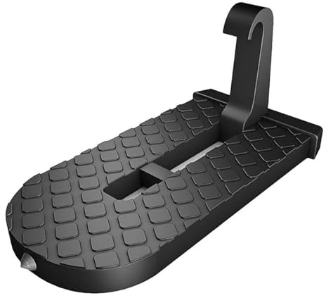 Pedale per Portiera Auto per VW Amarok II 2022- Pedale Pieghevole per Pedana per Portiera Auto, Pedana per Accesso al Tetto, Pedale per Portapacchi, Scala Argento