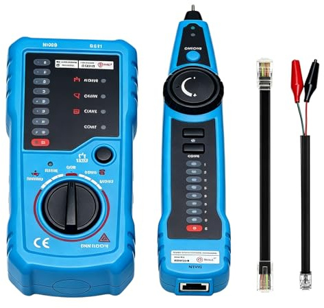 Testeur de Câble Réseau, Détecteur de Cable électrique, traceur de fil multifonction,Testeur de Câble, Cable Tracker, scanner cassé de câble, Präziser Telefonkabel Leitungsfinder, Kabelsuchgerät