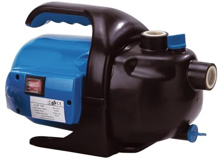 SPID'O - Pompe d'Arrosage ECOP-150 600 W - Pompe de Jardin 3500 L/h Max 3,2 Bars - Eau Claire - Raccord 26/34 1 - Usage Occasionnel