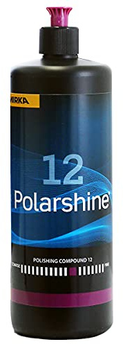 Mirka Politur Polarshine 12 1000 ml Mittelgrobe Politur silikonfrei | Professionelle silikonfreie mittelgrobe Politur für Autolack Hochglanzpolitur Kratzer entfernen Polish Poliermaschine