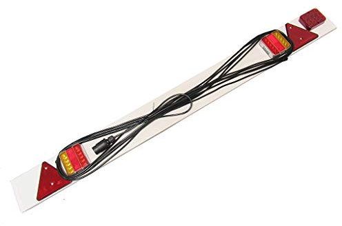 Secure Fix Direct Trailer Light Board LED 5FT 12M Cable (Towing Tail Car Tow Bar Fog Light 13 Pin Reflectors Caravan)