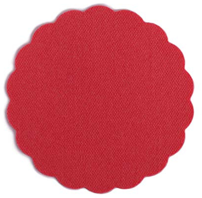1000 Airlaid Glasuntersetzer rund für Gläser 9cm Durchmesser Stoffähnlich | Untersetzer Getränkeuntersetzer Coasters Stoffoptik | Hochzeit Gastronomie Catering Hotel | Premium QUALITÄT | Rot
