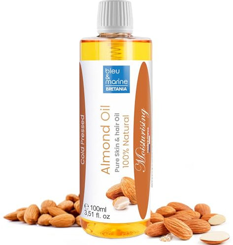 Olio da Massaggio Puro Mandorle Dolci Spremuto a Freddo 1000 ml Olio per Corpo Viso Idratante Capelli Bambini neonati Smagliature Gravidanza Rassodante Seno Naturale Olio massaggio neonato