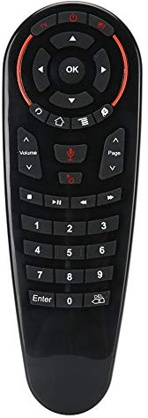 2.4G Wireless Air Remote Mouse, Smart Voice Fernbedienung mit USB-Empfänger, Plug and Play, 33 Tasten Remote Mouse für Android TV Box/PC/Smart TV/Projektor