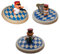 Flaggen Pehl Aloisius Holz Bierglasdeckel 3-er Set : Harfe/Bier/Brief