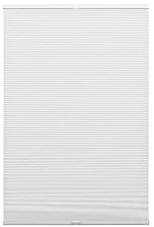 GARDINIA Wabenplissee Concept Thermo-Abdunklung, Blick-und lichtundurchlässiges Faltrollo, Alle Montage-Teile inklusive, EASYFIX Plissee verspannt mit Zwei Bedienschienen, Weiß, 40 x 130 cm (BxH)