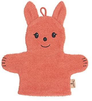 Sterntaler Baby Mädchen Waschhandschuh Baby GOTS Waschhandschuhe Enna - Waschlappen Kinder, Babywaschlappen, Kinderwaschlappen - Bio - koralle