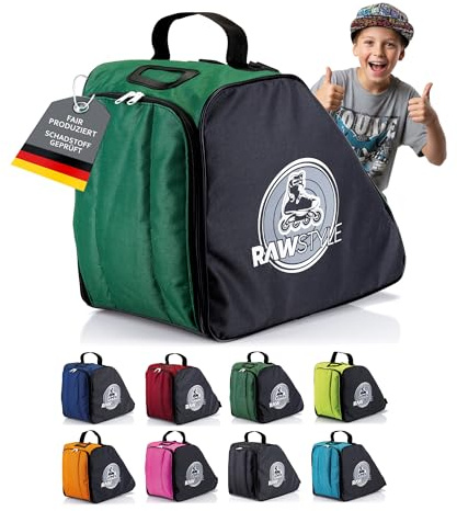 Rawstyle Inliner Rucksack Rollschuhtasche Skate Eishockey Bag | Schlittschuhtasche, verstellbare Schultergurte, universal