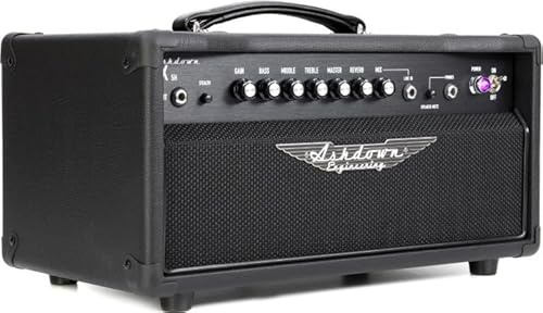 ASHDOWN - SX-5H, Testata Valvolare Chitarra 5 W, Valvole ECC83 & EL84, Riverbero Digitale & Loop Effetti, Uscita DI Simulatore Cassa, Speaker Out 16/8 Ohm
