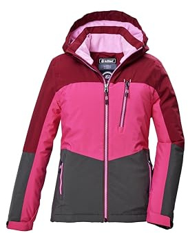 killtec Flicka funktionell jacka med huva och snöfall KOW 354 GRLS JCKT, rosa, 176, 42214-000