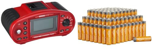 Benning IT 115. True RMS Installationsprüfgerät (zur Prüfung elektrischer Anlagen, Grafikdisplay, inkl. Tasche) 44104 & Amazon Basics AA-Alkalibatterien, leistungsstark, 1.5 V, 100er-Pack