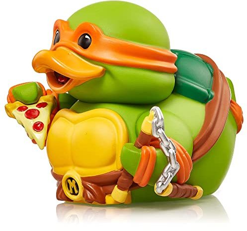 TUBBZ Box-Ausgabe Michelangelo Sammler-Vinyl-Gummiente Figur - Offizielles Teenage Mutant Ninja Turtles Merchandise - Aktion Fernsehen, Filme & Videospiele