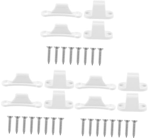 MUCKLILY 6paare Türfeststeller Für Wohnmobile Und Boote Türclips Für Sicheren Und Einfache Installation Weiß Für Camper Zubehör