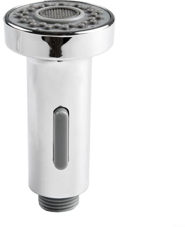 Boquilla extraíble, grifo de fregadero de cocina, cabezal de pulverización giratorio de repuesto para grifos de cocina extraíbles (cromo)