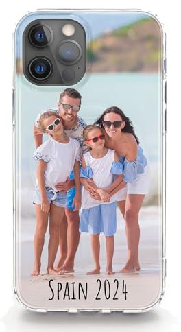 Personalised Phone Case For Apple iPhones, 17, 16, 15, 14, 13, 12, 11 Pro, Max, Mini, Plus, Samsung S24, S25 Gel Case Compatible with MagSafe, Custom Photo Cover, Personalize with Image, One Image