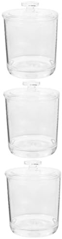 Cabilock 3pcs Tea Canister Lids Airtight Storage Jars for Kitchen Food Containers