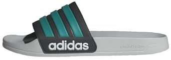 adidas Unisex Adilette Shower Slides, Core Black/Pure Teal/Grey Two, 39 EU