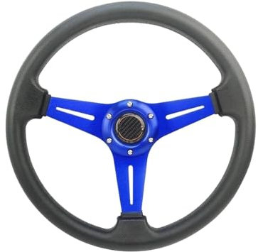 Universelles 14 Zoll 350 Mm Auto Sportlenkrad Rennsport Auto Styling Auto Lenkrad(BLAU)