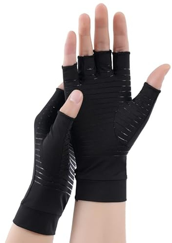 Anti-Arthritis Kompressionshandschuhe (XL,2x Paar schwarz)