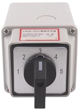 Nockenschalter mit 4 Positionen und Verriegelung, YMW26 LW26-20/5M Zwei Draht Fünf Gruppe 5 Position 20A Power Schalt Signal Box Transfer Dreh Nocken Schalter