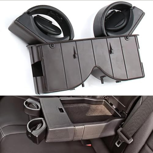 QEUEDAF Marrón, 1 Pieza De Reposabrazos del Asiento Trasero del Automóvil Inserto Portavasos para Mercedes Benz C GLC S GLE GLS Clase W205 W253 W222 W167 0998100113