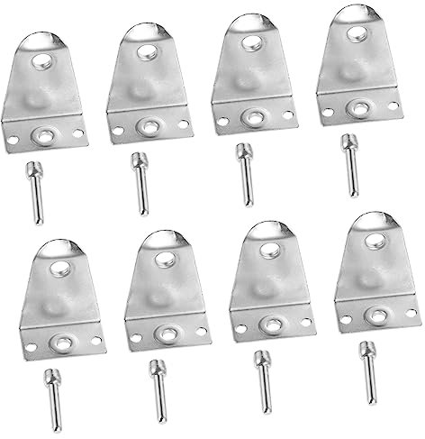 SHINEOFI 8ensembles Lot de Supports De Store avec Boulons à Goupille Inoxydable pour Fixation De Rideaux