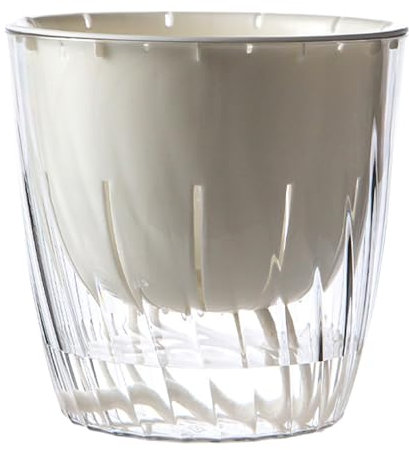 kivrimlarv Vasi idroponici, vaso autoirrigante da tavolo, vaso trasparente per acqua per giardinaggio interno ed esterno, controllo 'acqua innovativo, materiale resistente, 11 x 11,5 cm