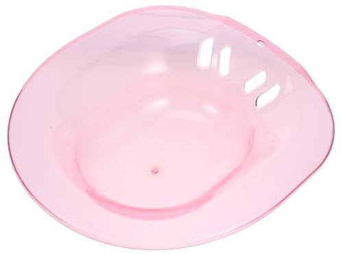 EXHUMKY Sitzbadewanne für Robustes Rutschfestes Sitzbadbecken für Toilette zur Erleichterung bei und Postpartum Pflege Platzsparendes Design