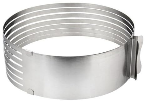 KOSINGNA Stainless Steel Cake Cutter Slicer Adjustable Round Bread Cake Cutter Layered Slicer Cake DIY Bake Tools Mousse Mould Kitchen Accessoes