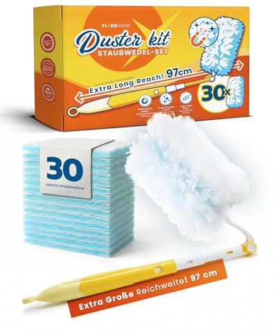 FixedNow 30er XXL Staubmagnet Nachfüllpack kompatibel mit Swiffer Duster