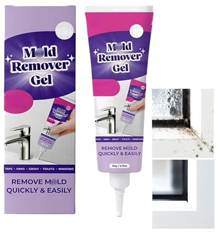 Mould Remover Gel, Black Mould Remover Spray for Bathroom & Kitchen Walls, Tile Grout, Penetration & Prevention, Mildew Remover for Painted Walls, Bathroom Sealant White Anti Mould Paint