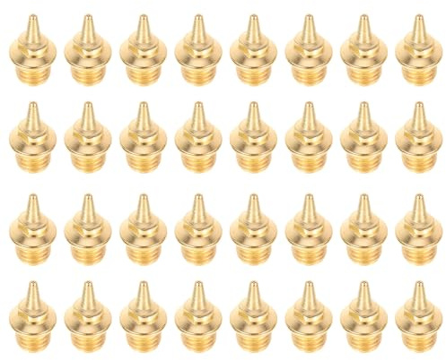 Artibetter Clavos de Atletismo Dorados para Zapatillas para Correr, Metálicos y Ligeros, Ideales para Actividades Deportivas al Aire Libre y Pista