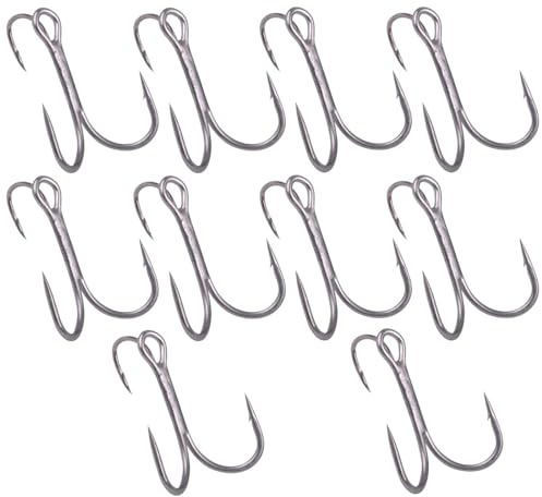 Gamakatsu Hook Treble Twinex - 10 Zwillingshaken für Stinger, Größe:6