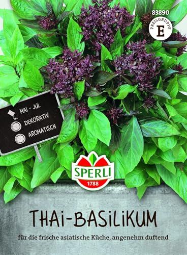 Sperli Basilic Thai 83890 Graines d'herbes | Aromatique, annuel
