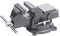 Meister Schraubstock - Drehbar - 75 mm Spannweite - Hochwertige Stahlbacken - Sicheres Fixieren von Werkstücken / Tischschraubstock mit Schutzbacken / Massiver Schraubstock aus Grauguss / 5142500