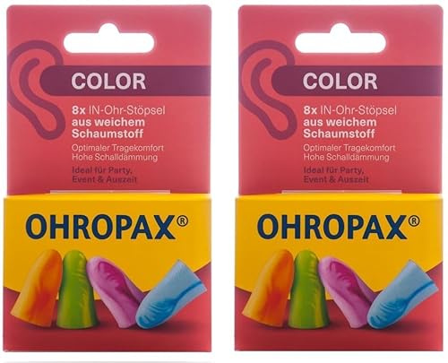OHROPAX Color Schaumstoff Stoepsel (2x 8 Stück)